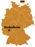 Budenheim auf der Deutschlandkarte